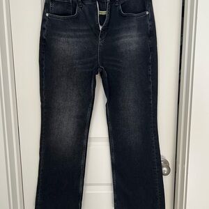 Pilcro Women's Black Straight Leg Jeans